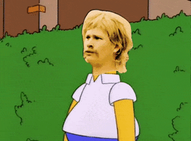Meme gif. A variation on the "Homer Simpson Backs into Bushes" meme. Homer slowly moves backwards and disappears into a shrub...except Homer's head has been replaced by that of a live-action by Tom DeLonge with a moustache and mullet who seems to be saying "wtf".