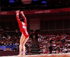 balance beam gymnastics GIF