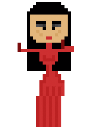 Beatrice Sticker by Joan Kamberaj