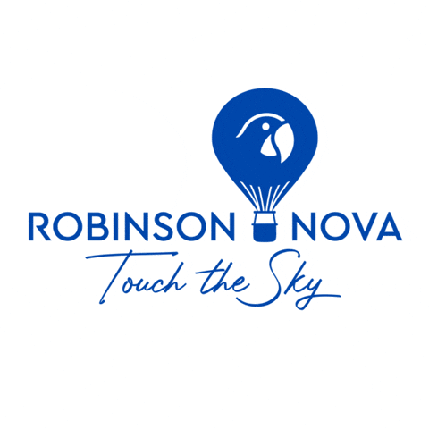 Hot Air Balloon Logo GIF by ROBINSON – Share the moment