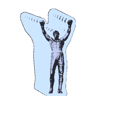 Rocky Balboa Philly Sticker by Philadelphia Art Museum