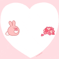 Valentine Hearts GIF by Chibird