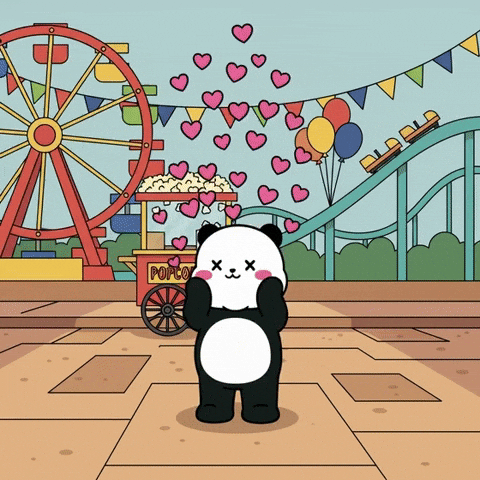 I Love You Hearts GIF by Kanpai Pandas
