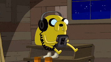 Rocking Out Adventure Time GIF