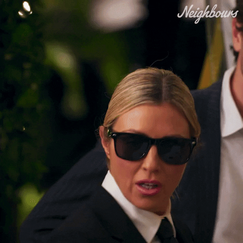 Shock What GIF by Neighbours (Official TV Show account)