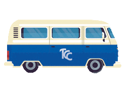 College Van Sticker by TCC