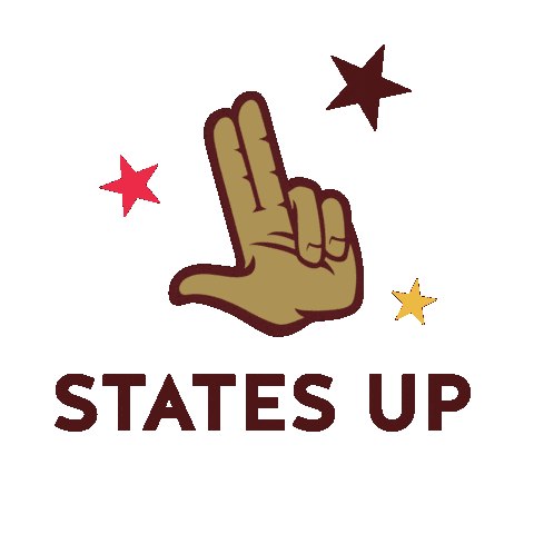 San Marcos States Up Sticker by Texas State University