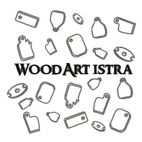 Hand Made Wood Sticker by Barbaramtbbq