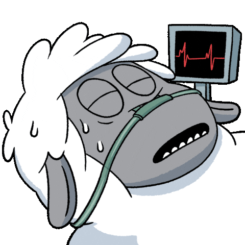 Tired Barely Alive Sticker by The Sad Times