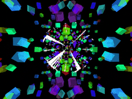 quasicrystals 3d abstract kaleidoscope crystals GIF
