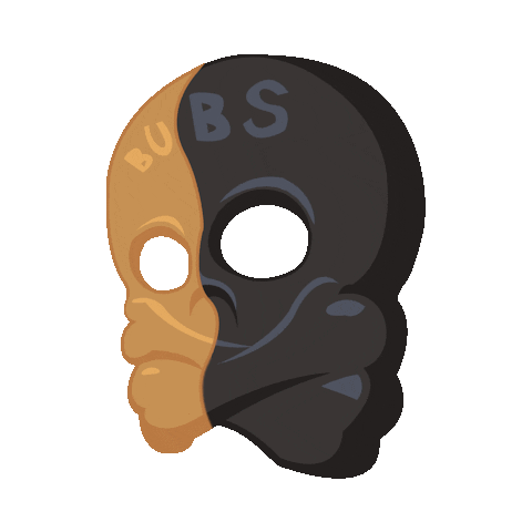 Skull Skalle Sticker by BUBS Godis
