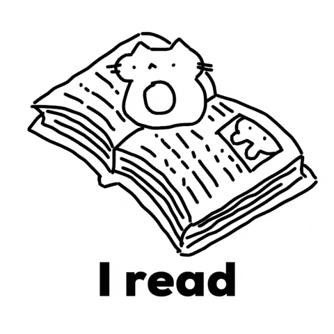 Cat Book GIF