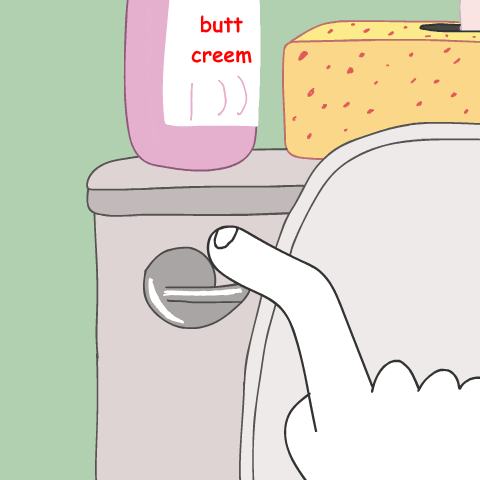 finger toilet GIF by BuzzFeed Animation