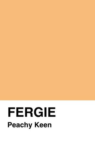 fergiedesign peach fergie pantone swatch GIF