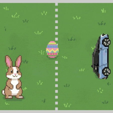 Happy Bunny GIF by Verne Robotaxi