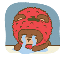 Sad Mood Sticker by LYCHEE AND FRINEDS