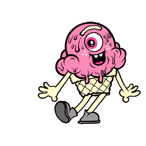 Happy Ice Cream Sticker by Buff Monster