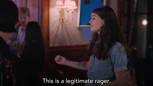 Season 1 Reaction GIF by Freeform's Single Drunk Female - Find & Share