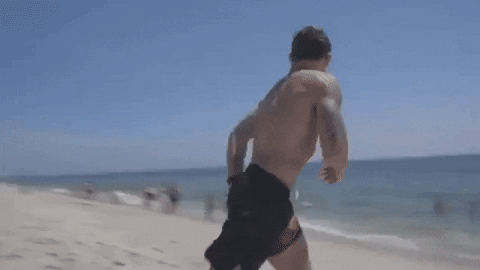 Running Into The Ocean Gifs Get The Best Gif On Giphy