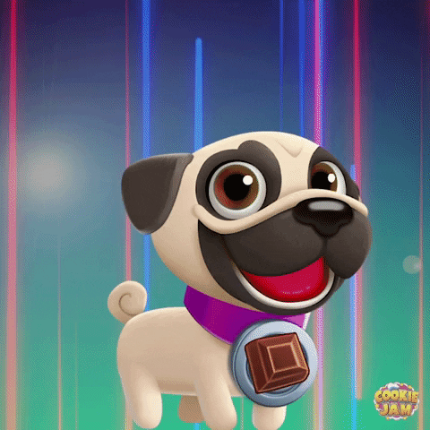 Pug Animated Dog GIF by Cookie Jam