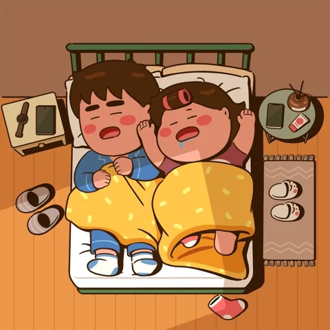 Tired Cartoon GIF by CarryGrow