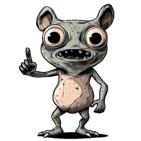 Green Monster Idea Sticker by Glooberts