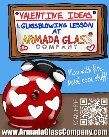 Valentines Day Love GIF by Armada Glass Company