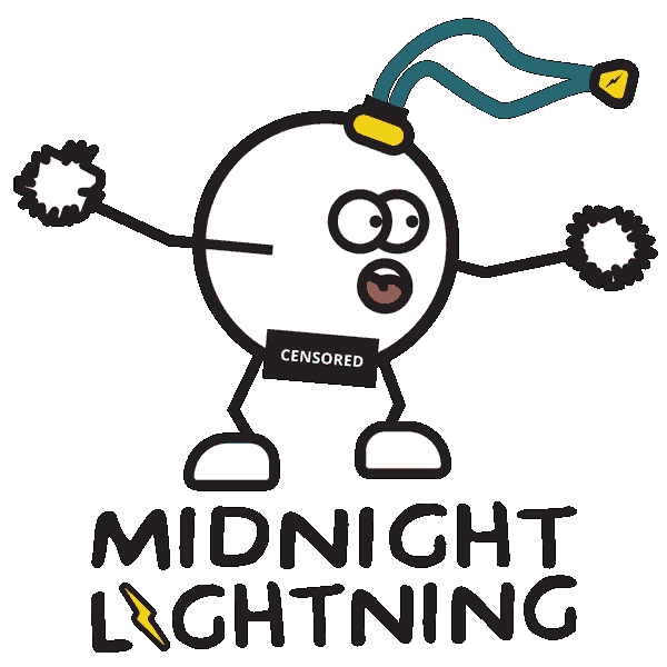 Midnight Lightning Sticker