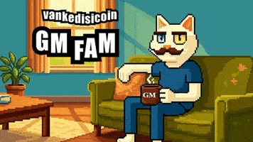 Drinking Coffee Cat GIF by vankedisi