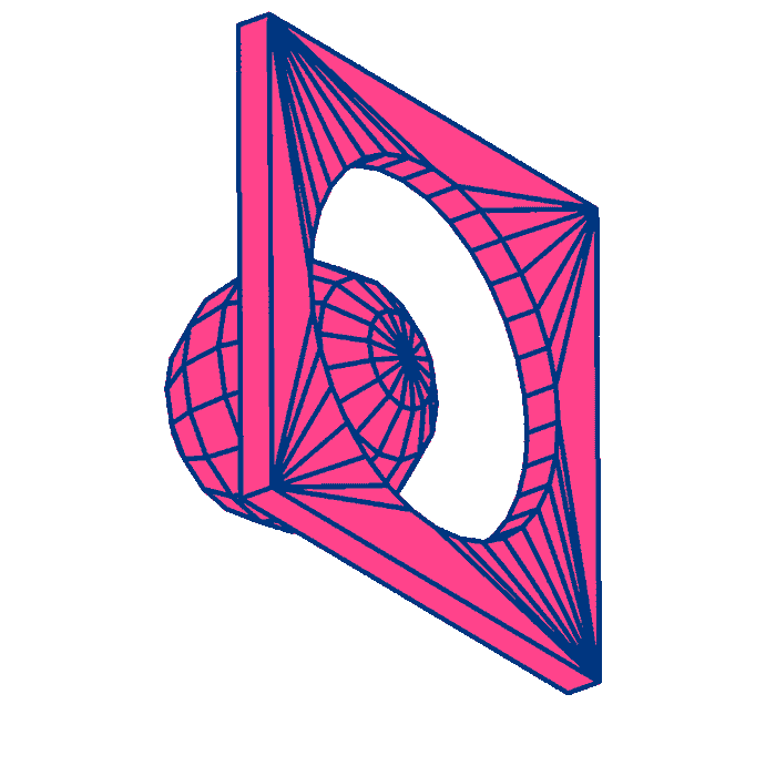 Cianomagenta Sticker