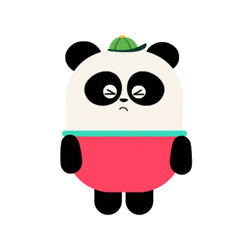 Panda Reaction Sticker by Lingokids