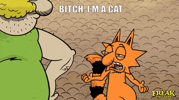 Sleepy Cat GIF by The Freak Brothers
