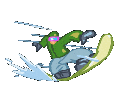 Animation Snow Sticker