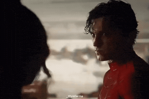 Angry Tom Holland GIF