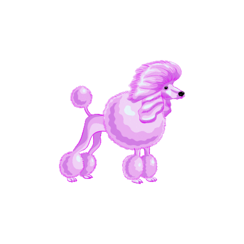 Dog Tail Sticker by Hayley Elsaesser
