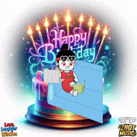 happy birthday light neon nake