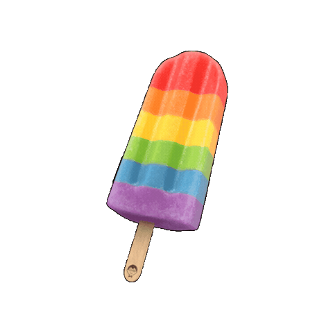 Rainbow Popsicle Sticker by JonnyPops