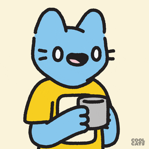 Good Morning Coffee GIF by Cool Cats