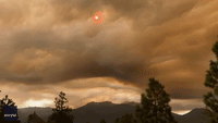 Thick Blanket of Smoke Covers Sky in South Lake Tahoe as Caldor Fire Grows