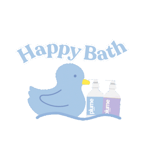 Happy Bath Sticker by plumecare