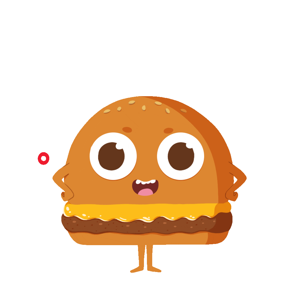 Hamburger File Sticker by Frisa