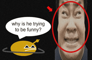 Not Funny Saturn GIF