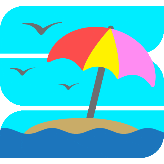 ExploreSeattleSouthside water beach ocean umbrella GIF