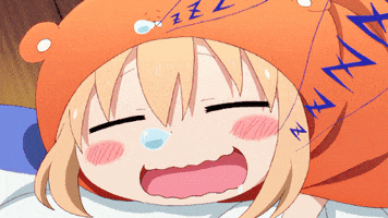 levin happy eating enjoying umaru GIF