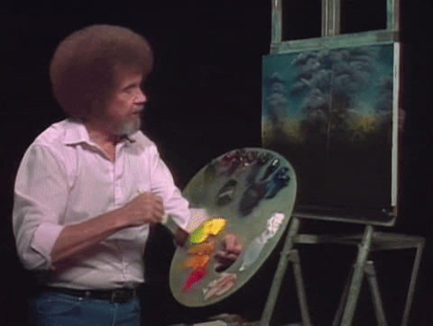 Bob Ross Painting GIF by NETFLIX - Find & Share on GIPHY