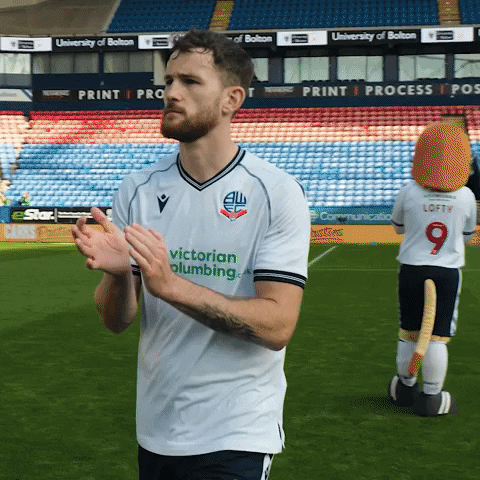 Clapping Fans GIF by Bolton Wanderers FC