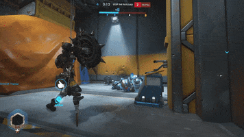 totalmatcha overwatch ultimate winston junkrat GIF