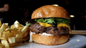 Sacramento Juicy Burger GIF by bacon & butter