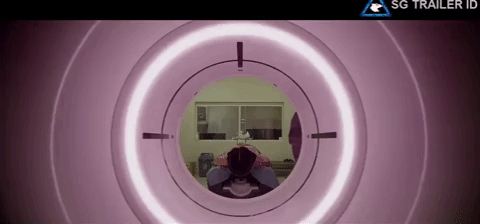 Inside a closed MRI