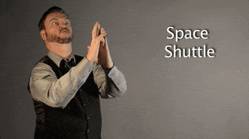 space shuttle GIF by Sign with Robert